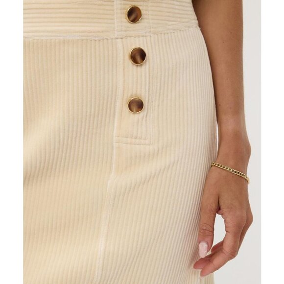 NWT ESQUALO Cream Corduroy Mini Skirt - Picture 4 of 8